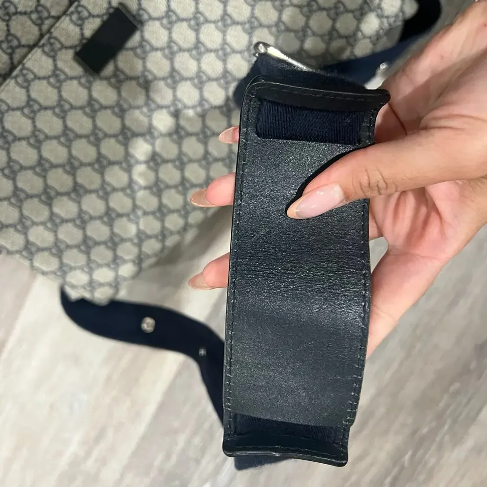Gucci GG Monogram Navy Diaper Bag - Picture 10 of 12